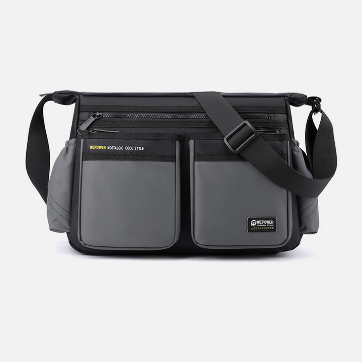 Klassische Reisetasche für Männer, Robuste große Umhängetasche aus Nylon