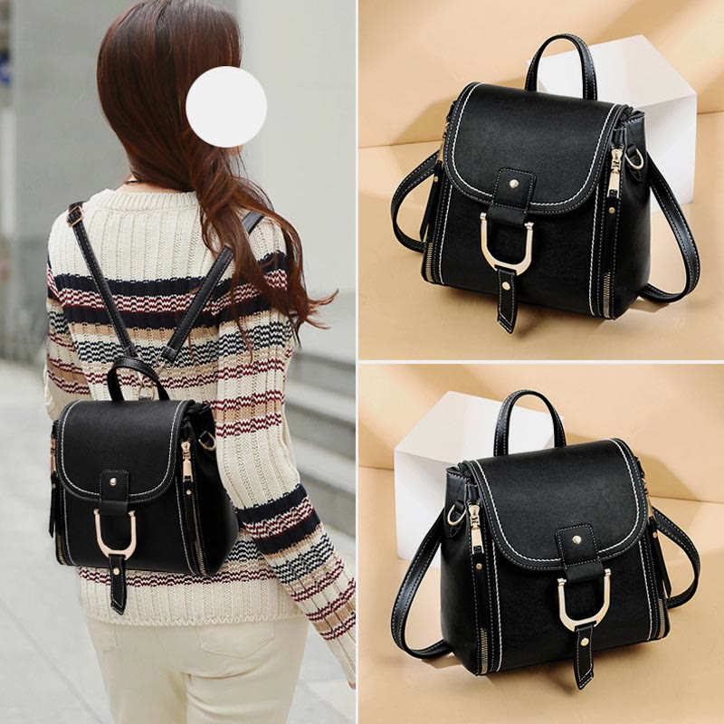 Rucksack für Damen, große Kapazität, Retro-Vintage-Multifunktions-Umhängetasche