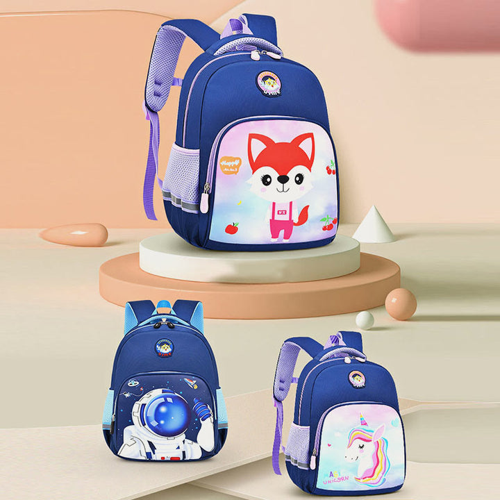 Rucksack für Kinder mit Cartoon-Charakter-Druck, leichter Oxford-Schulrucksack