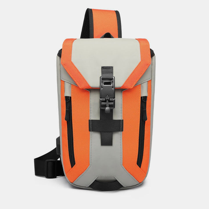 Wasserabweisende Schultertasche mit USB-Ladeanschluss