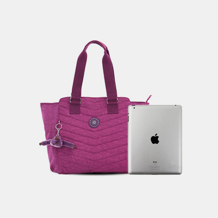 Nylon-Tragetasche für Damen, wasserdicht, groß, gesteppt, Schultertasche, Handtasche