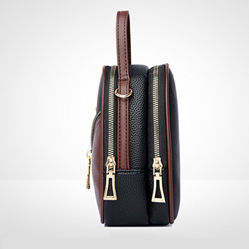 Kleine Crossbody-Handytasche für Damen, Handy-Schultertasche aus Leder