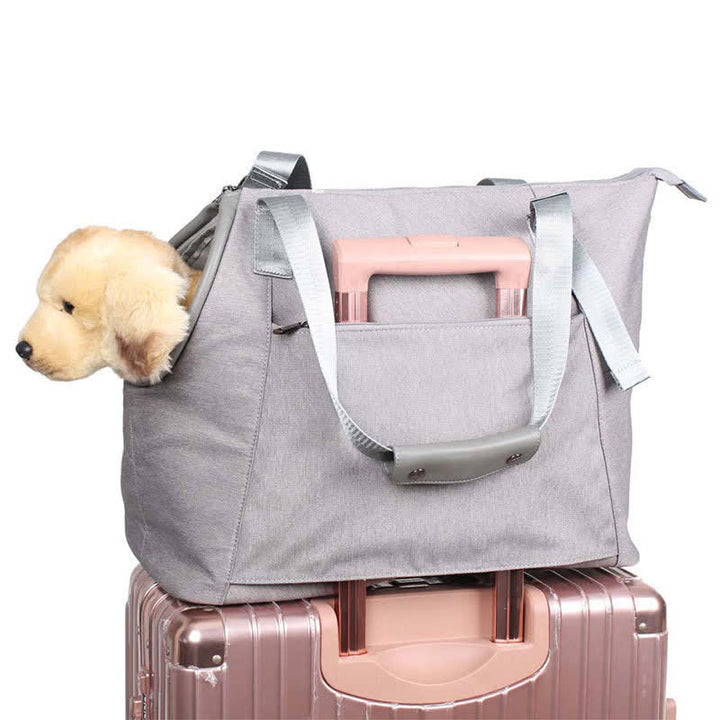 Tragetasche für Haustiere mit Taschen, tragbare weiche Tragetasche für Hunde und Katzen