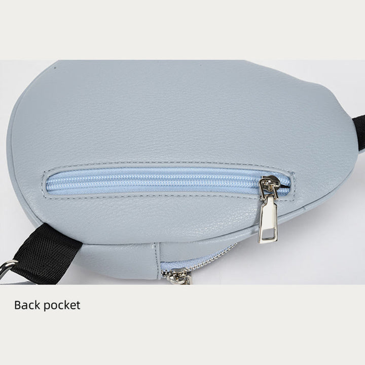 Schultertasche mit rundem Muster für Damen, einfache Umhängetasche