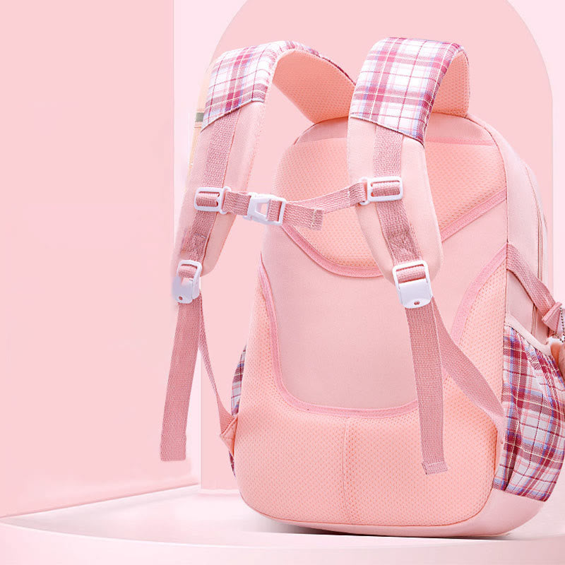 Rucksack für Mädchen, kräftiger Cartoon-Anhänger, leicht, große Kapazität