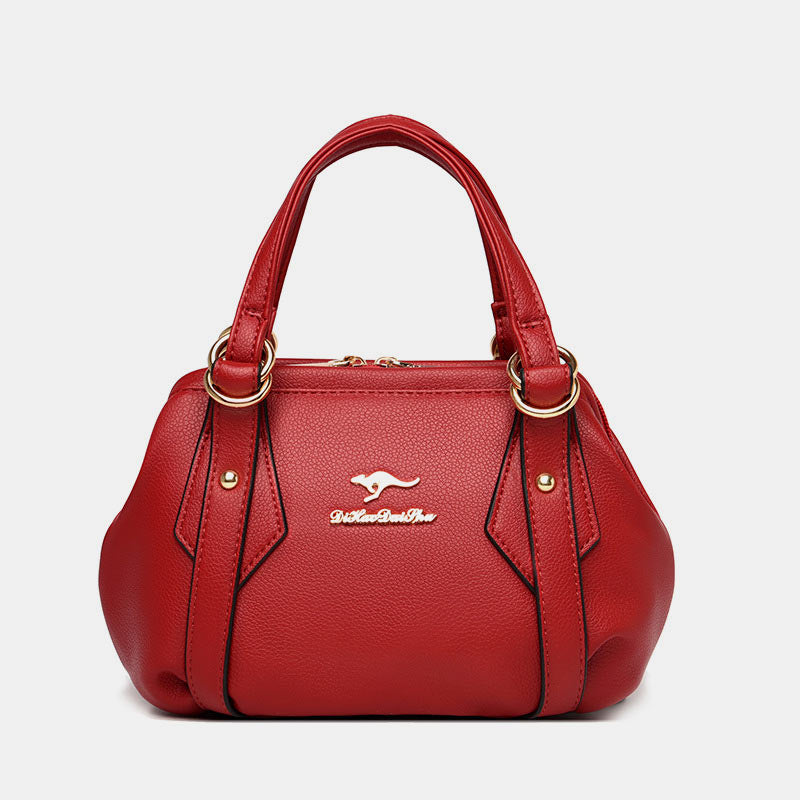 Elegante Tragetasche mit großem Fassungsvermögen und mehreren Taschen, Diebstahlschutz, Handtasche