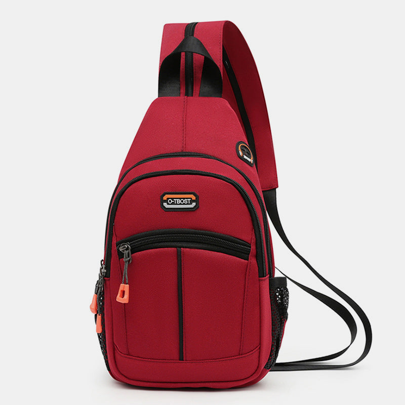 Mini-Schulterrucksack mit Farbblock-Design, Umhängetasche, Tagesrucksack für Damen und Herren