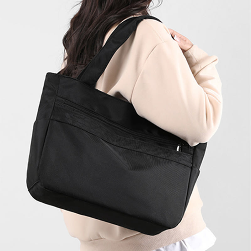 Einkaufstasche für Damen, einfache, lässige Einkaufshandtasche aus Nylon