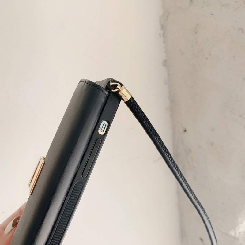 Entworfen für iPhone Wallet Case Handtasche Schultertasche Handyhülle