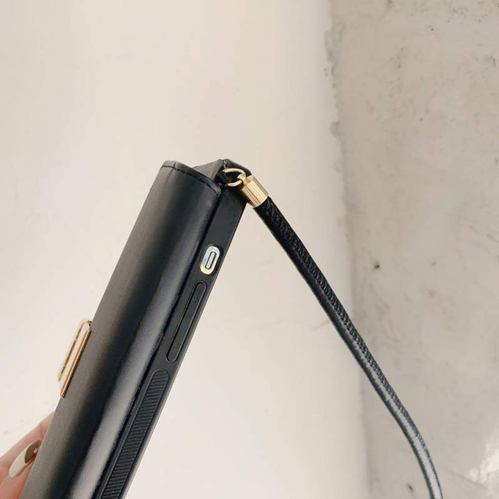 Entworfen für iPhone Wallet Case Handtasche Schultertasche Handyhülle