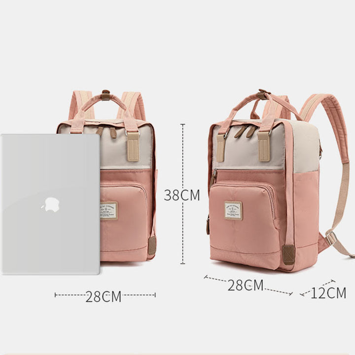 Rucksack für Studenten im Teenageralter, einfacher, leichter Computer-Tagesrucksack mit mehreren Taschen