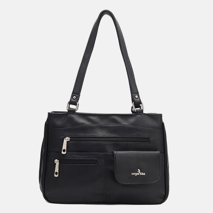 Schultertasche aus Kunstleder mit schweren Taschen und großer Kapazität