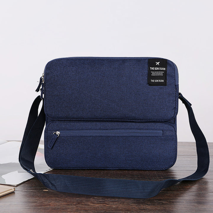 Multifunktionale Messenger-Tasche mit mehreren Fächern, Laptop-Umhängetasche