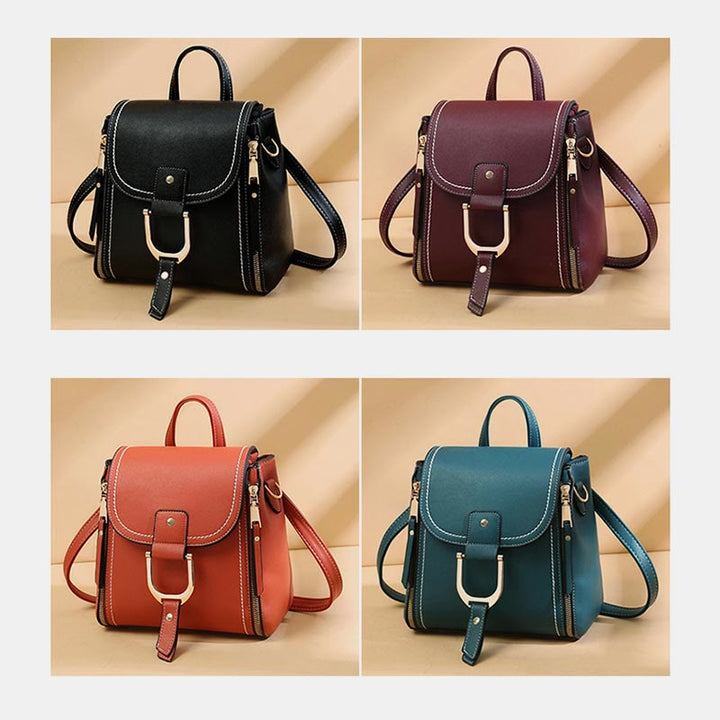 Rucksack für Damen, große Kapazität, Retro-Vintage-Multifunktions-Umhängetasche