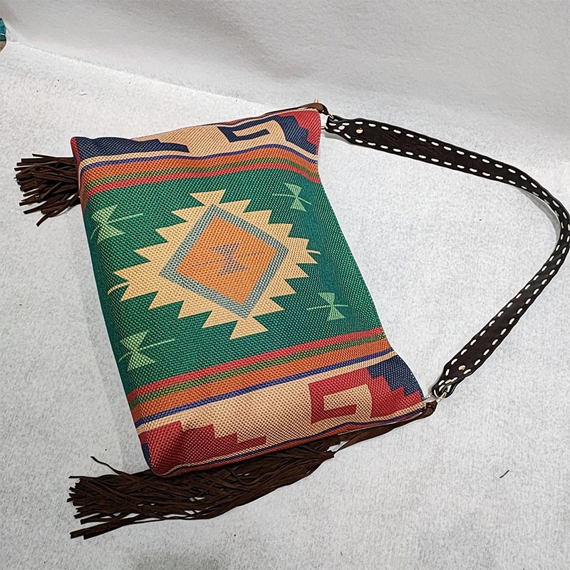 Damen-Einkaufstasche, modisch, böhmische Quaste, Umhängetasche, Vintage-Boho-Handtaschen