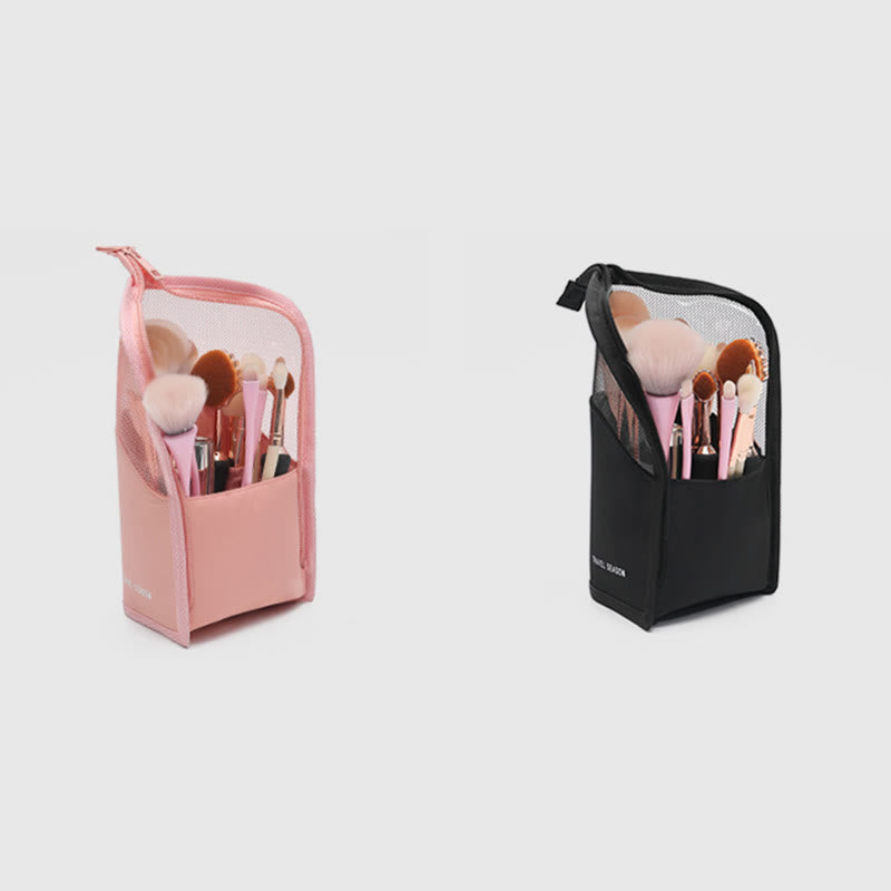 Aufbewahrungstasche für Damen, einfache vertikale Reise-Make-up-Tasche