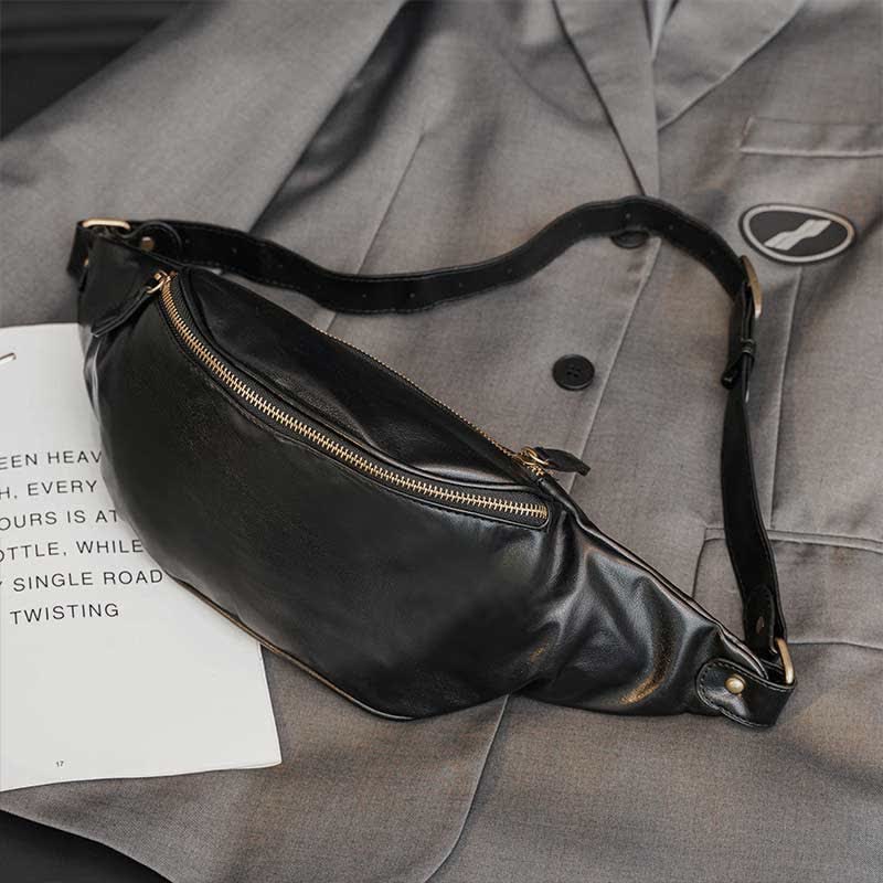 Kleine Schultertasche aus Leder, Umhängetasche, persönliche Tasche, Brust-/Schulterrucksack