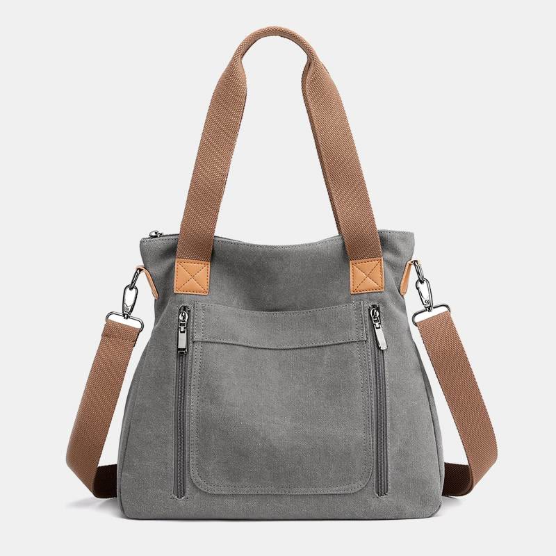 Große Tragetasche aus Canvas für Damen, zum Einkaufen und Reisen