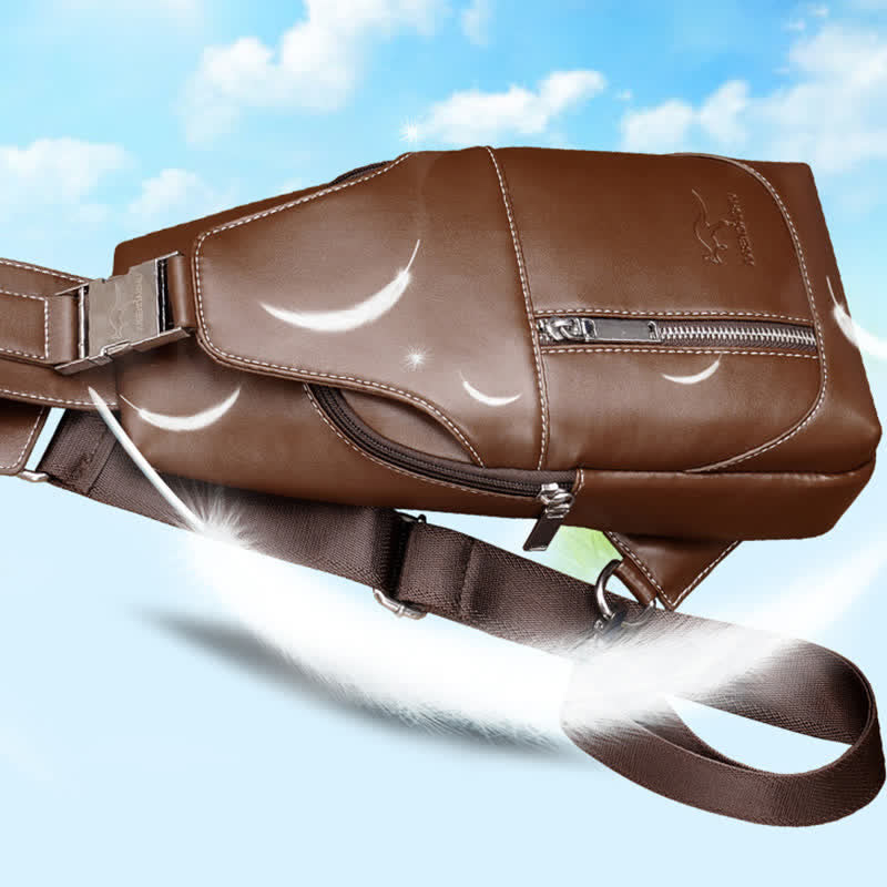 Männer Casual Reise Crossbody Brust Sling Tasche Ein Schultergurt