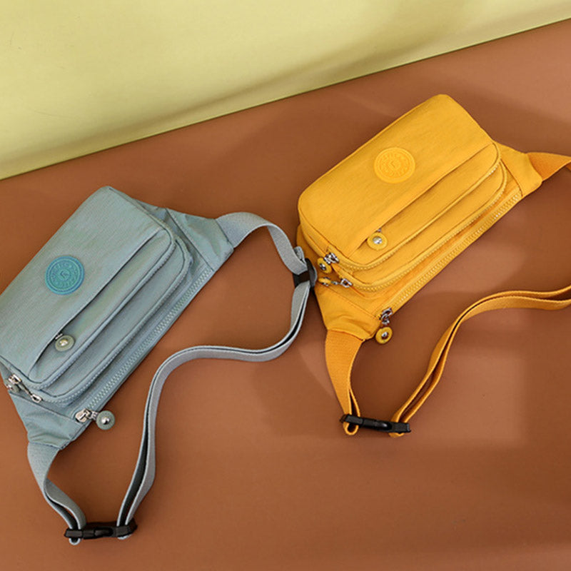 Leichte Umhängetasche mit mehreren Taschen, verstellbare Hüfttasche, Handytasche