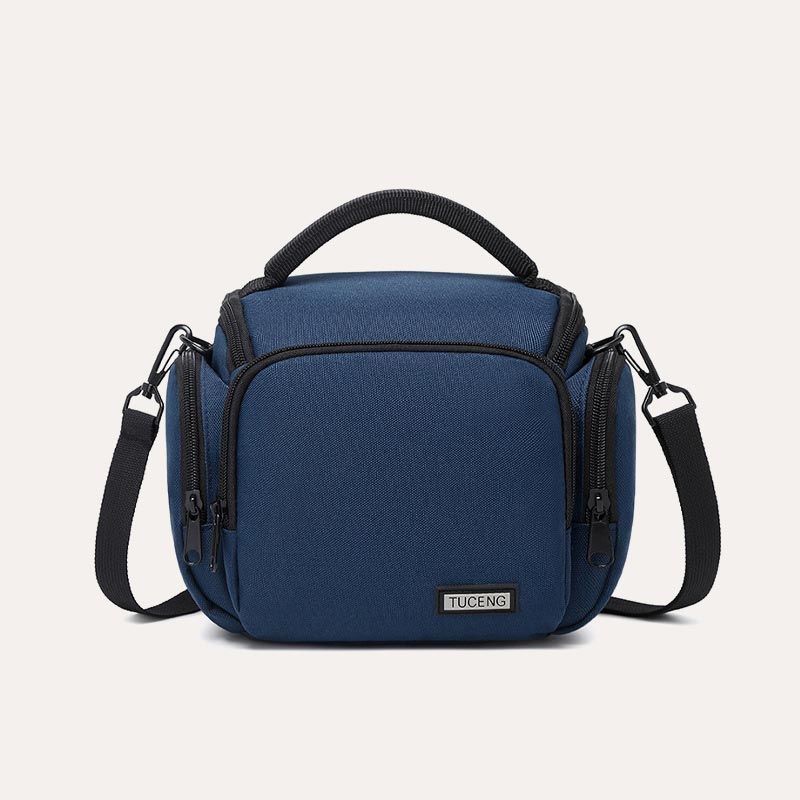 Kleine Kameratasche Vintage Gepolsterte Kameraschultertasche mit Umhängegurt