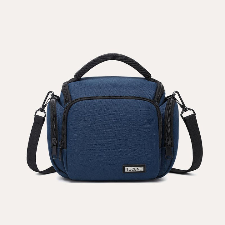 Kleine Kameratasche Vintage Gepolsterte Kameraschultertasche mit Umhängegurt
