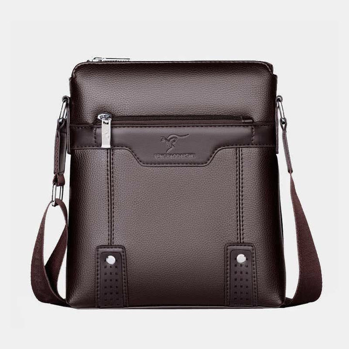 Kleine Umhängetasche aus Leder für Herren, lässige Business-Handtasche, Umhängetasche