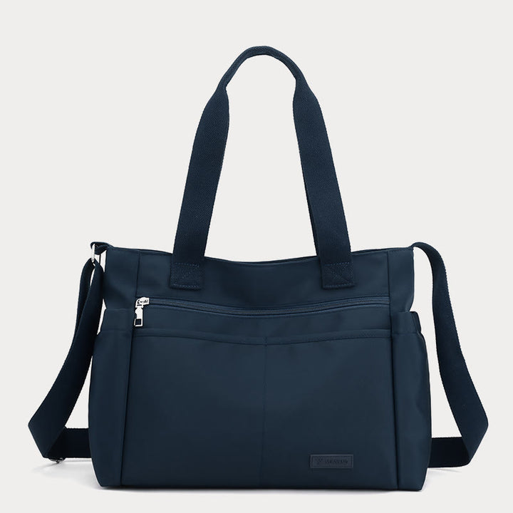 Minimalistische Tragetasche für Damen, große Handtasche aus Nylon für die Schule und Fitness