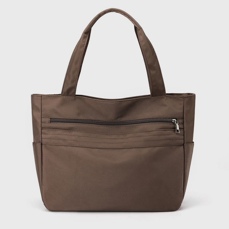 Einkaufstasche für Damen, einfache, lässige Einkaufshandtasche aus Nylon