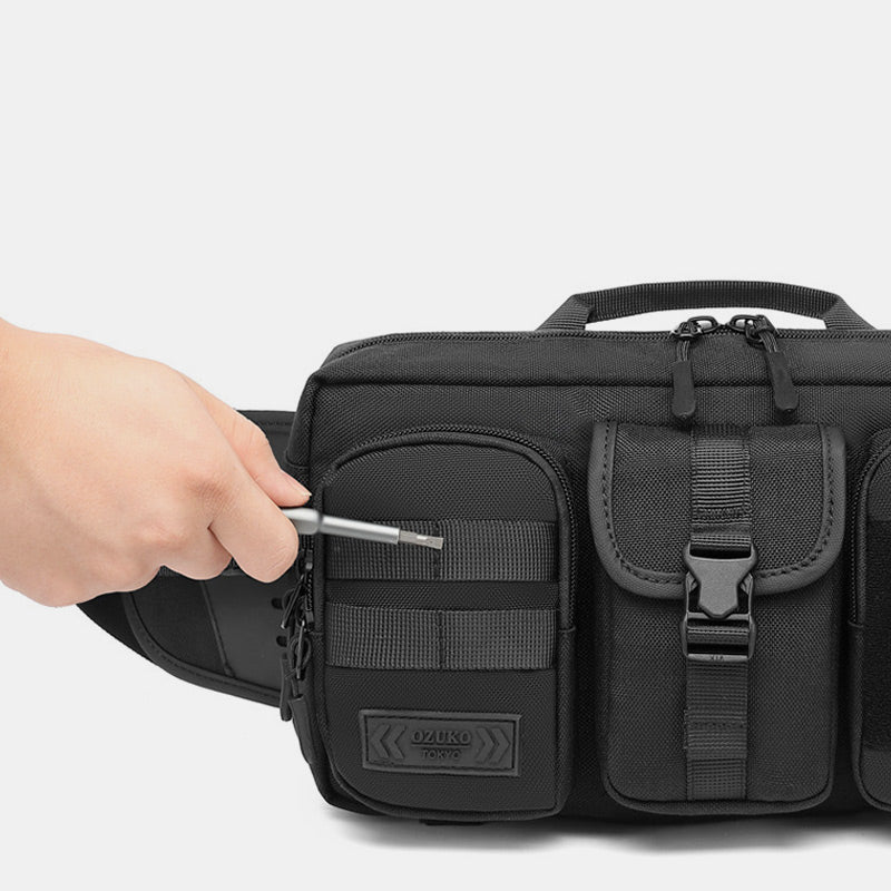 3-Wege-Verwendung Große Kapazität Wasserdicht Atmungsaktiv Bequem Casual Sling Bag Hüfttasche