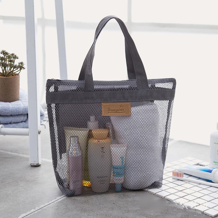 Faltbare, waschbare Netz-Strandtasche, leichte Pool-Tragetasche
