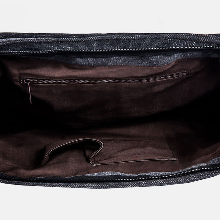 Herren Canvas Messenger Bag Retro Schulter Crossbody Rucksack Geldbörse