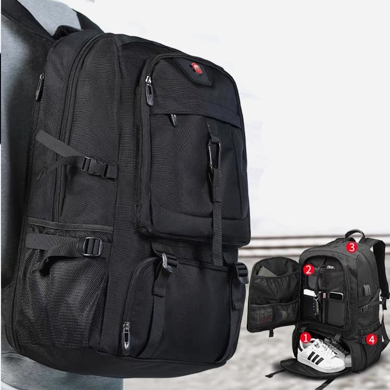 Rucksack für Männer, Freizeitreisen, Outdoor, Sport, Seesack, Wandertasche