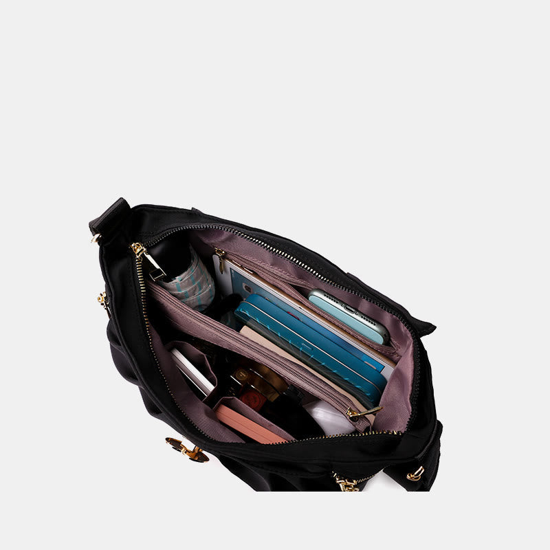 Umhängetasche für Damen mit Herzschnalle, wasserdichte Oxford-Tasche
