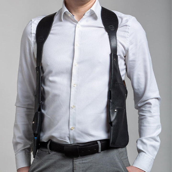 Leder Schulterholster für Frauen Männer Outdoor Sanfte taktische Weste