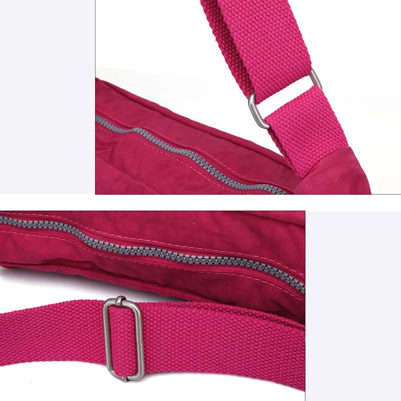 Damen Umhängetasche aus Nylon mit mehreren Taschen, Reise-Schultertasche, Umhängetasche
