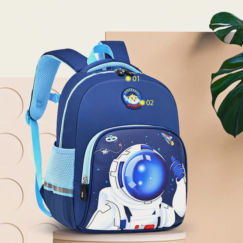 Rucksack für Kinder mit Cartoon-Charakter-Druck, leichter Oxford-Schulrucksack