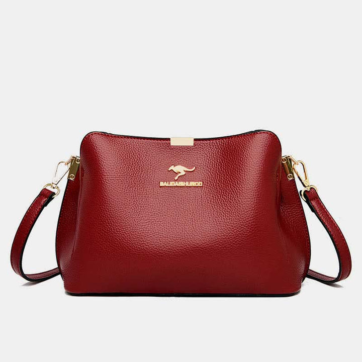 Kleine Umhängetasche aus Leder, Handtaschen, Geldbörsen, dreifache Crossover-Schultertasche