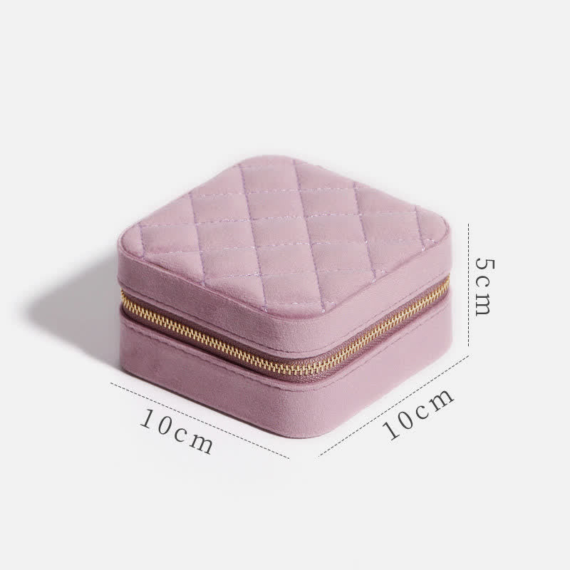 Aufbewahrungstasche für Damen, luxuriös, mit Spiegel, Mini-Schmuckkästchen - Distel - Kleiner Spiegel - image 8
