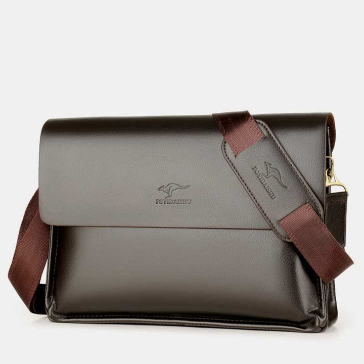 Herren Leder Umhängetasche Messenger Bag Reise Arbeit Business Satchel