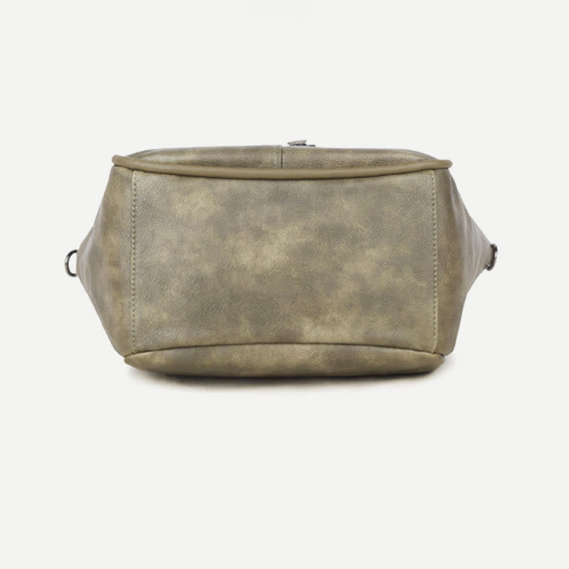Tragetasche für Damen, Vintage, große Kapazität, Handtasche aus PU-Leder