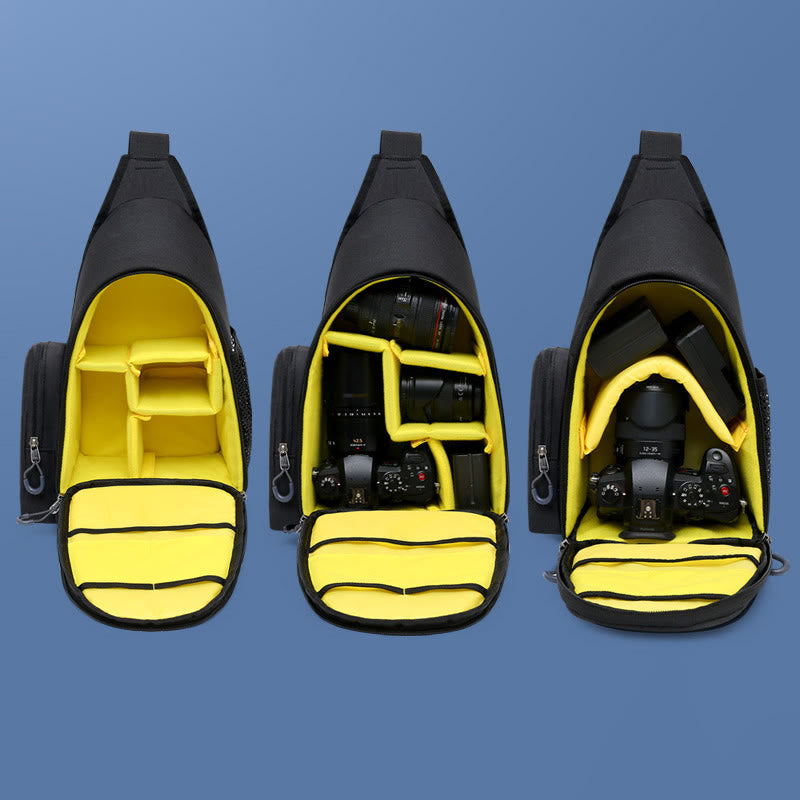 SLR-Digitalkameratasche für den Außenbereich, robuste Brusttasche aus Nylon