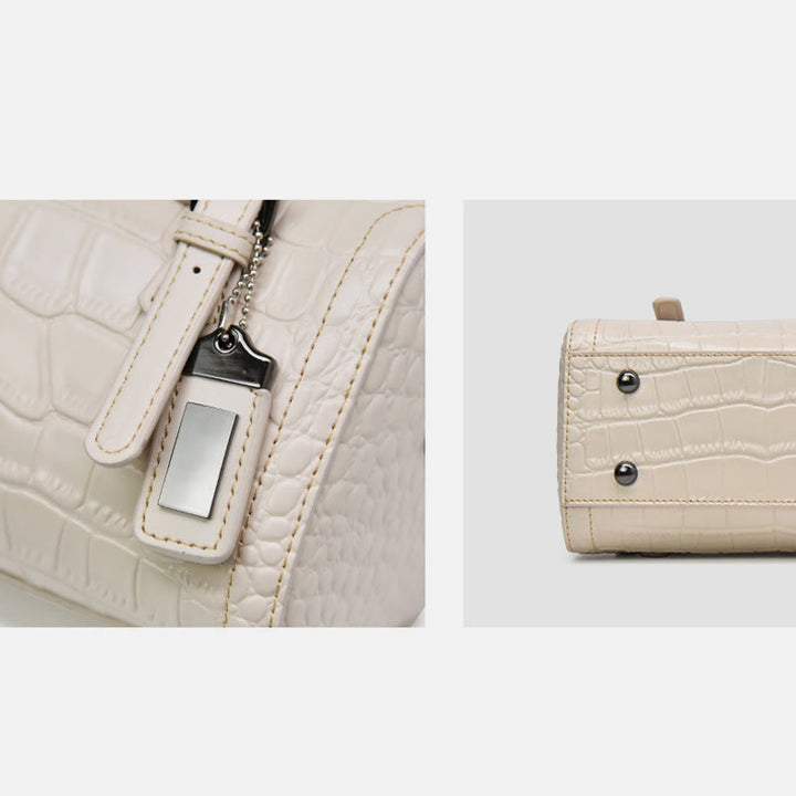 Krokodildruck Leder Handtasche Business Commuter Damen Umhängetasche
