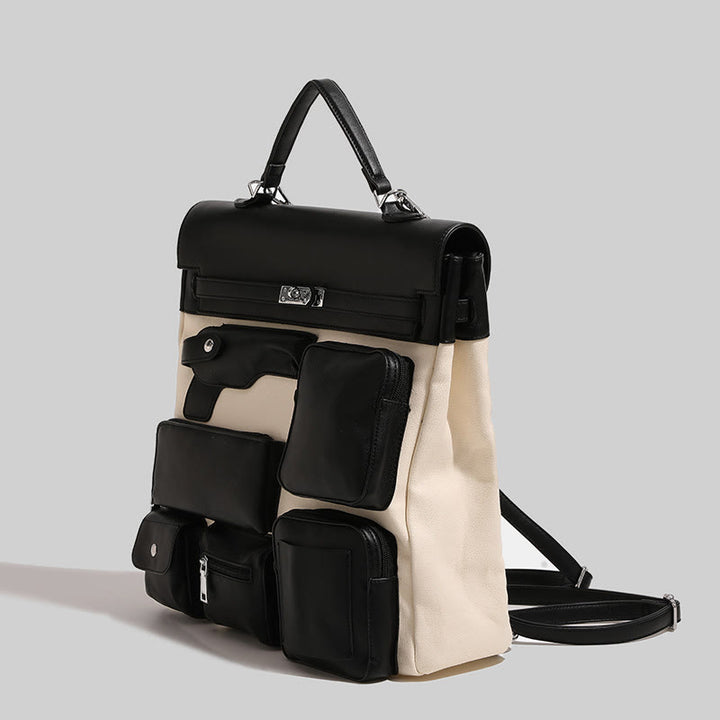 Rucksack für Damen, mehrere Taschen, tragbar, Freizeit, Tagesrucksack mit großer Kapazität