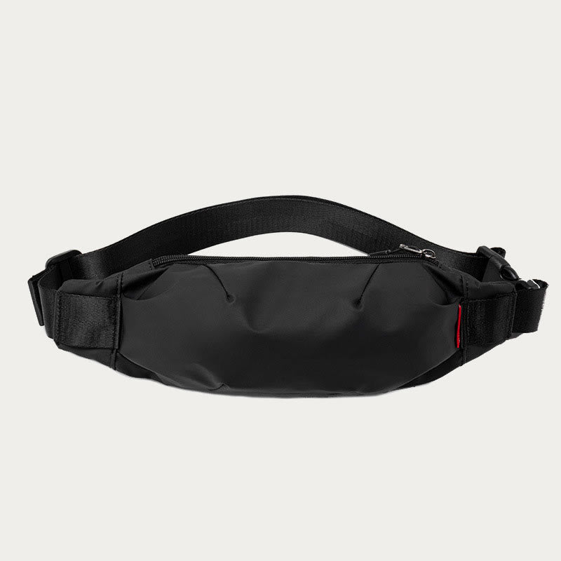Schultertasche für Herren, schmale, leichte Brusttasche aus Oxford-Gewebe für Mobiltelefone