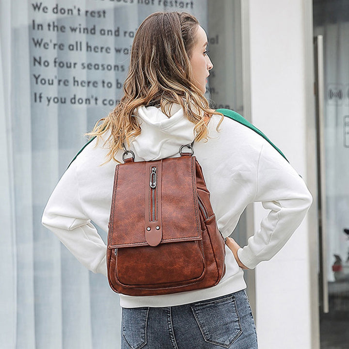 Damen Modischer Rucksack, Geldbörse, multifunktionales Design, Umhängetasche mit Schultergurt