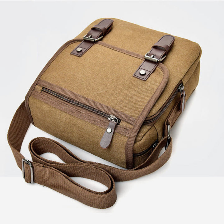 Umhängetasche für Herren, Retro-Canvas-Business-Umhängetasche