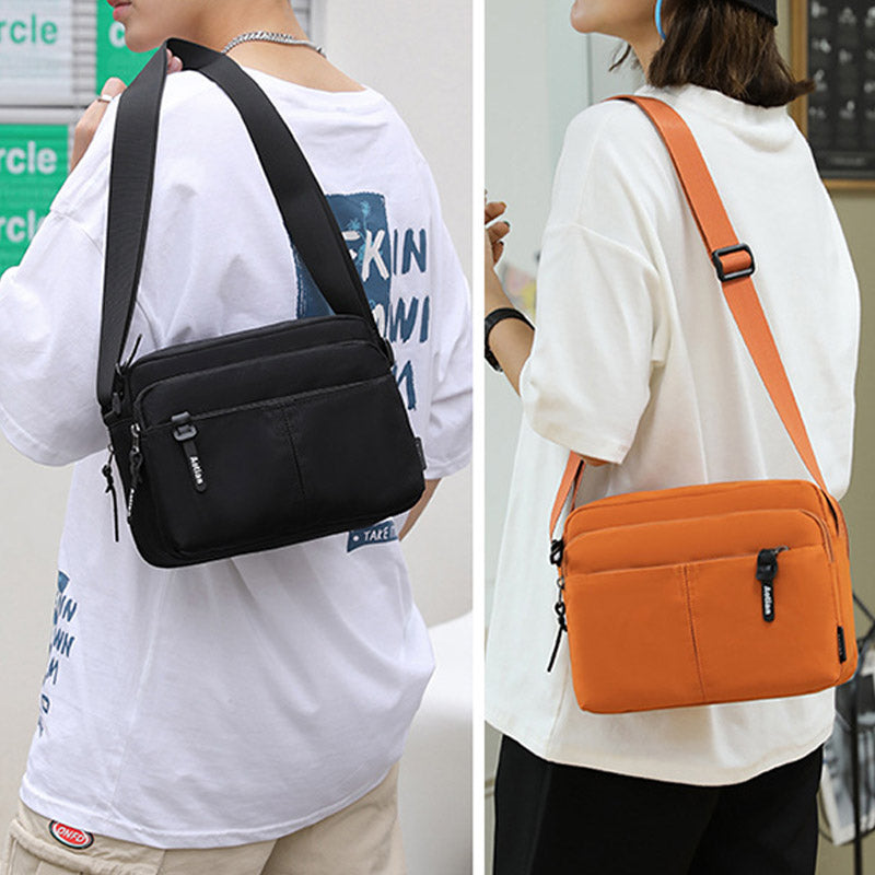 Unisex Leichte Casual Umhängetasche Mehrere Taschen Robuste Schulter Tasche Geldbörse