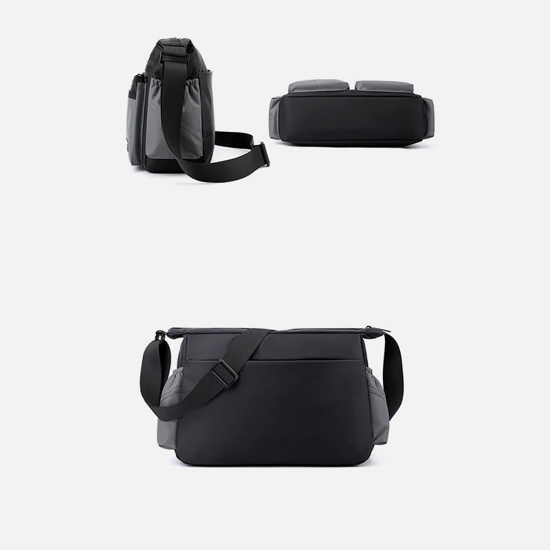 Klassische Reisetasche für Männer, Robuste große Umhängetasche aus Nylon