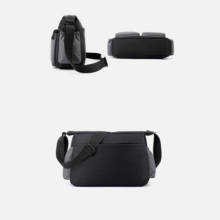 Klassische Reisetasche für Männer, Robuste große Umhängetasche aus Nylon